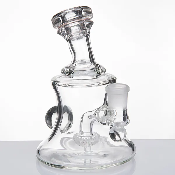 14 мм Женские стеклянные водопроводные трубы Аксессуары для курения Banger Hanger Nail Pyrex Oil Rigs Bong Толстый Recycler Oil Rig барботер Кальяны для курения