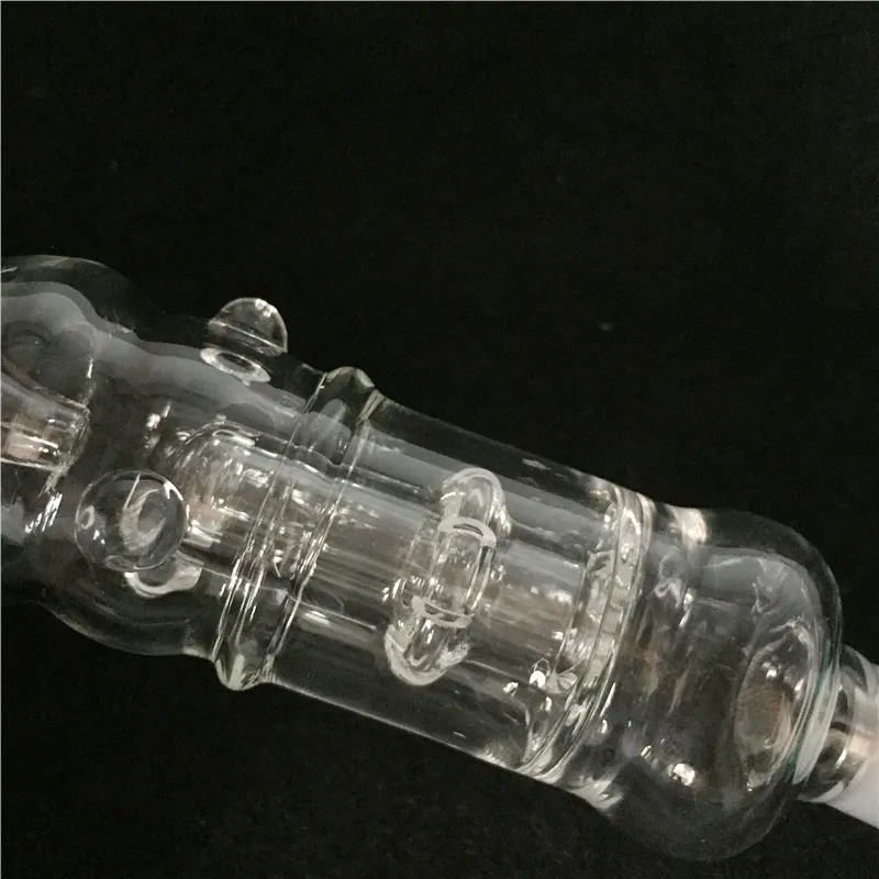 Högkvalitativ Plus Full Kit 14mm Birdcage Diffuser Perc med Titan Nail Clips Glass Water Bongs Dab Glass Pi