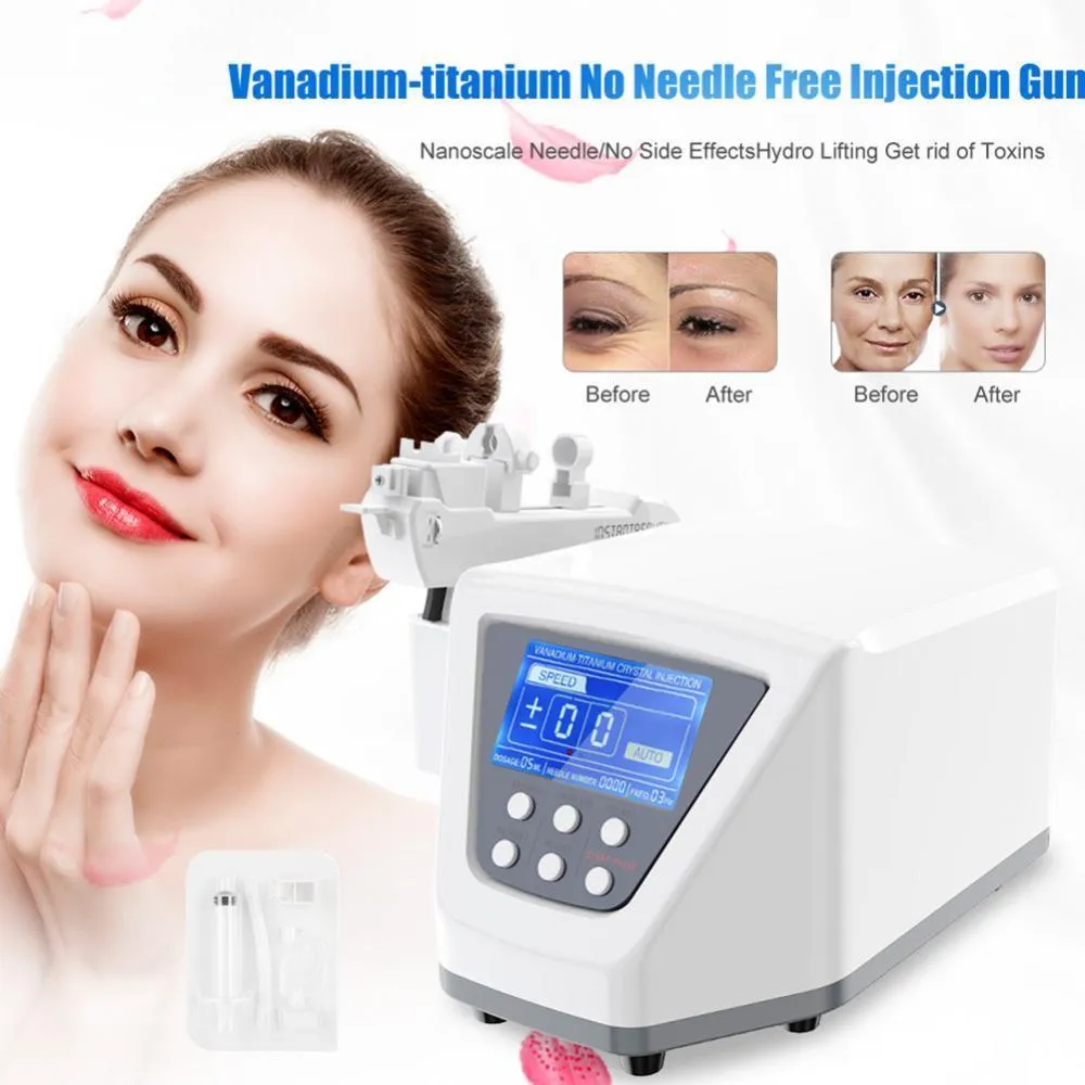 Vanadium Titanium Nanocrystal Auto Naald Gratis Mesotherapie Meso Pistool Injector Beauty Equipment Spa