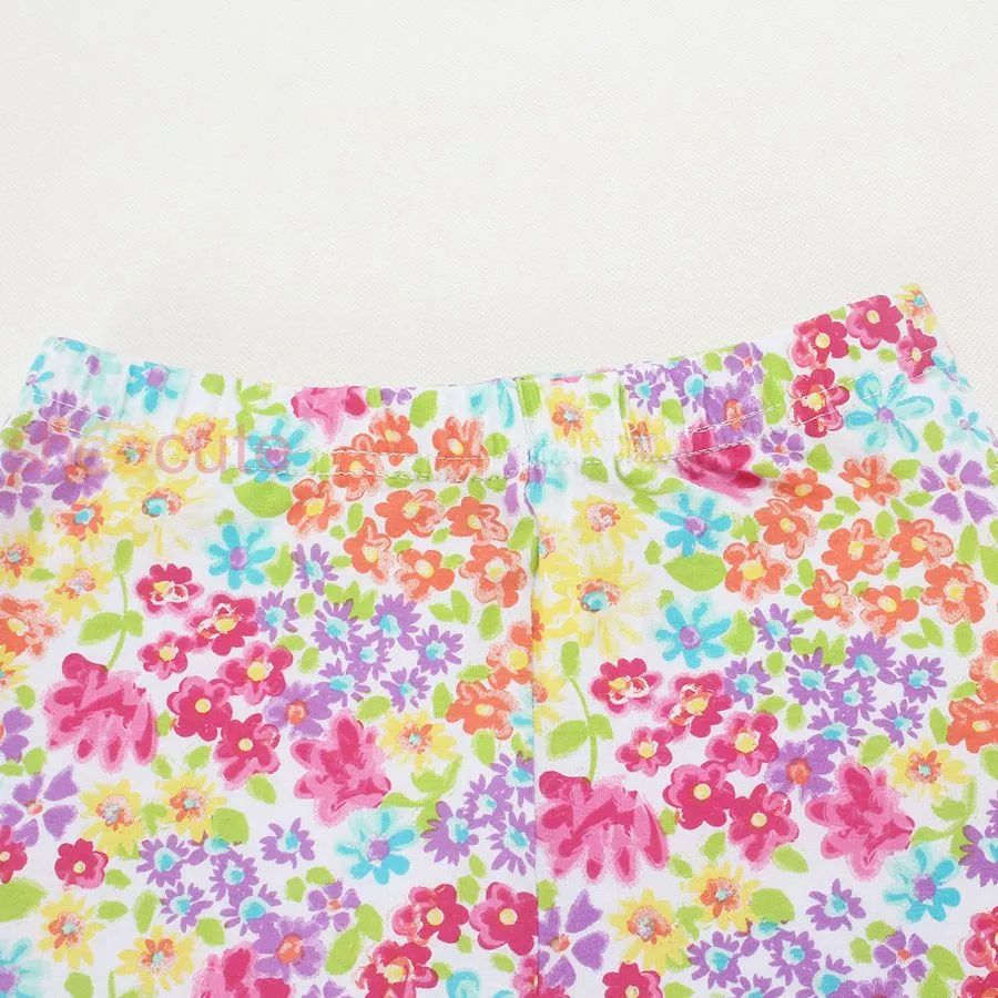 2019 neue Kinder 33 Farben Leggings Baby Mädchen Wärmer Strumpfhosen Kinder Blumen Druck Hosen 70-75-80-85 kostenloser Versand M1913