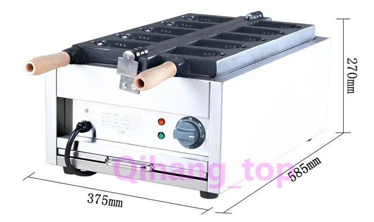 Qihang_top commerciële non-stick klokvormige wafel makelaar ijzeren machine elektrische klok vormige mini taiyaki maker machine