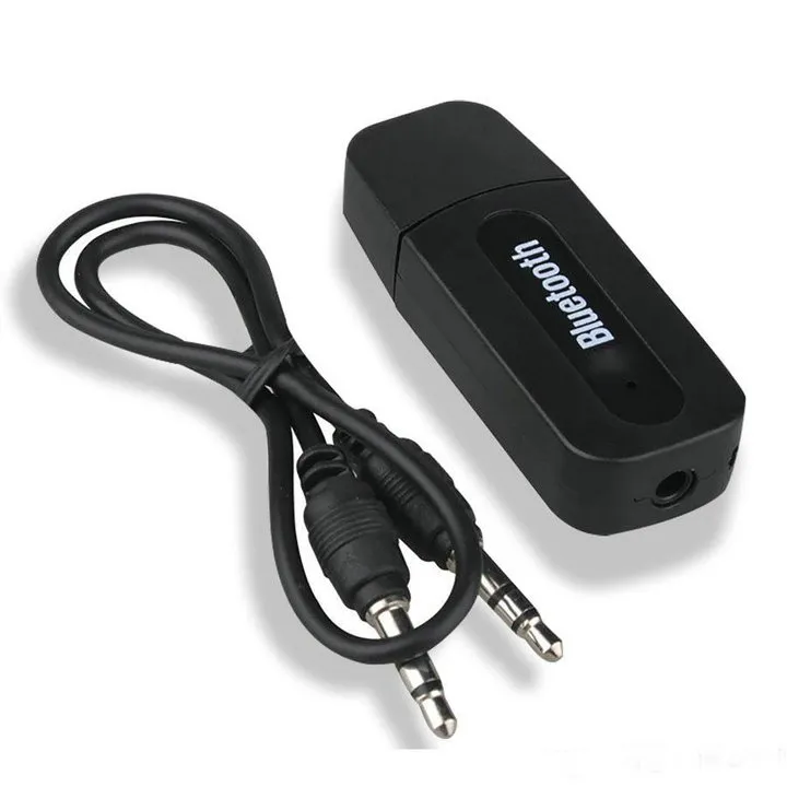 Mini usb bluetooth Stereo Music receiver Adapter Wireless Car Audio 3.5mm Bluetooth Receiver Dongle for cellphone With Retail Package OM-Q5