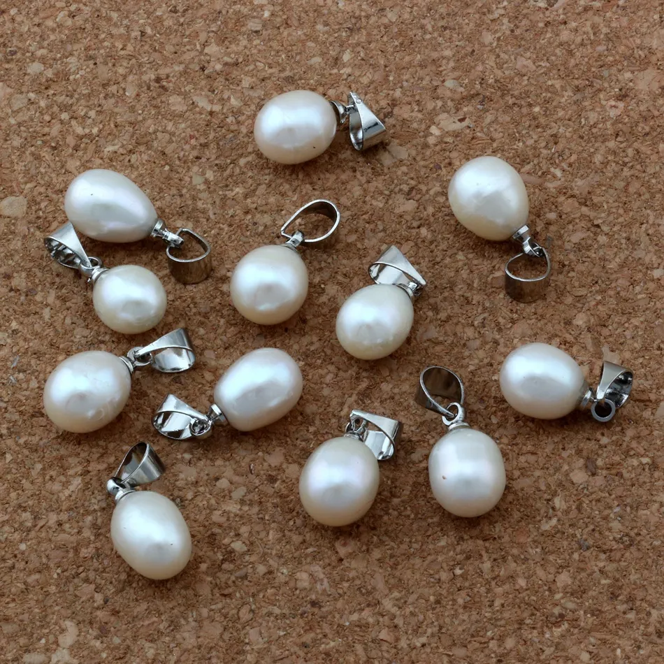 20 stks Ovale Pearl Charm Hangers Geschikt voor Sieraden Maken Armband DIY-accessoires