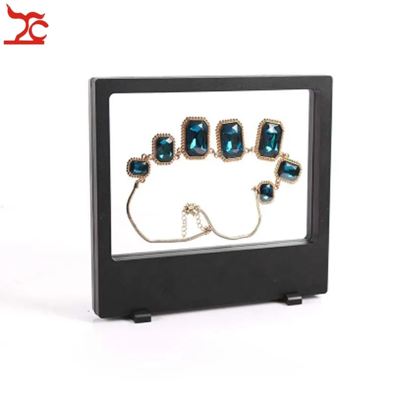 Retail PET Plastic Membrane Multifunctional Jewelry Display Window Necklace Charm Bracelet Watch Accessories Display Box 18*20cm