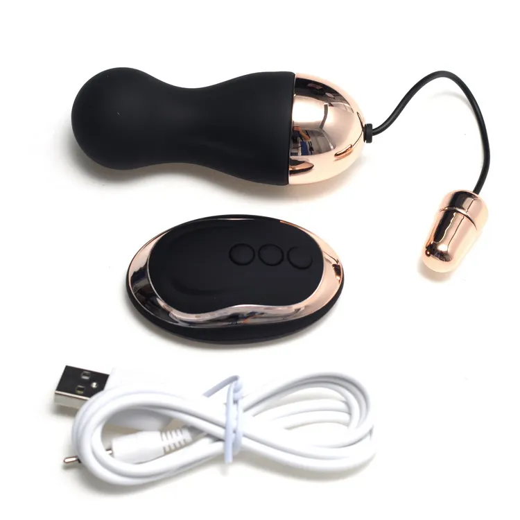 rosy gold vibrating egg Rosy Gold Vibrating Egg & Remote Control / EasyToys TV main image 0