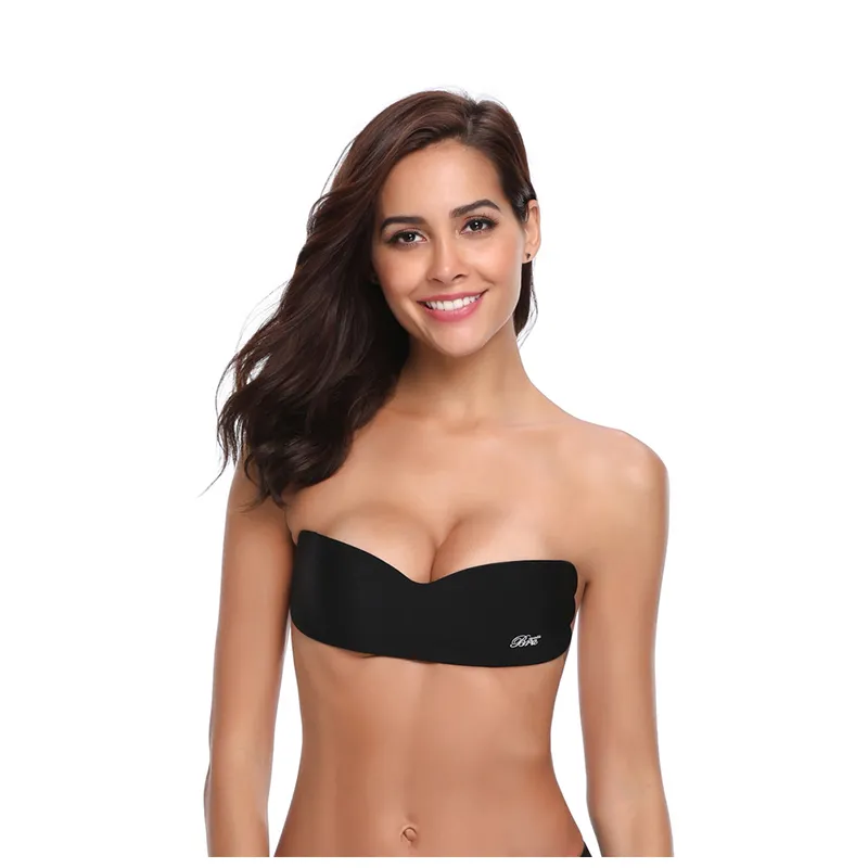 Sexy Seamless Push Up Invisible Bandeau Bra For Women Lightweight