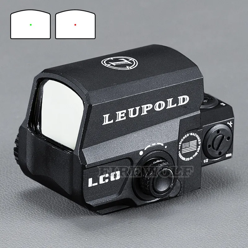 LEUPOLD LCO Upgraded Red Dot Sight Hunting Scopes holographic Tactical Riflescope Fits Any 20mm Rail Mount Airsoft Gun