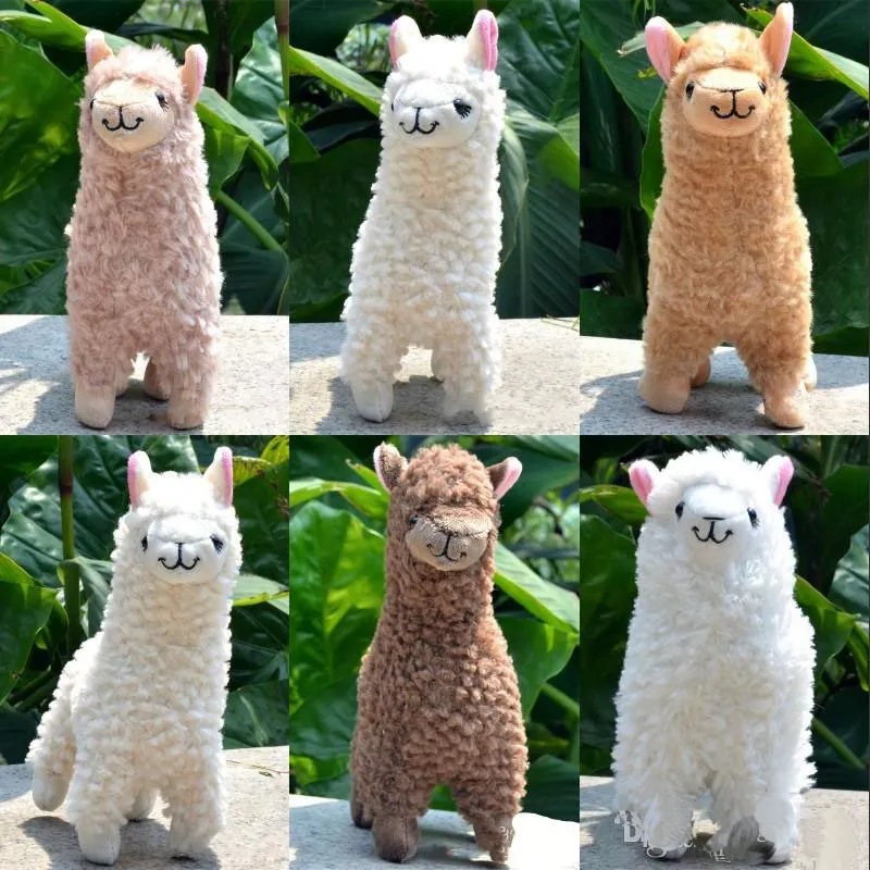 Bonito, pelúcia, arpakasso, artificial, alpaca, cavalo, crianças, simulação, animal, bonecas, bonecas, brinquedo, para, crianças, alta qualidade