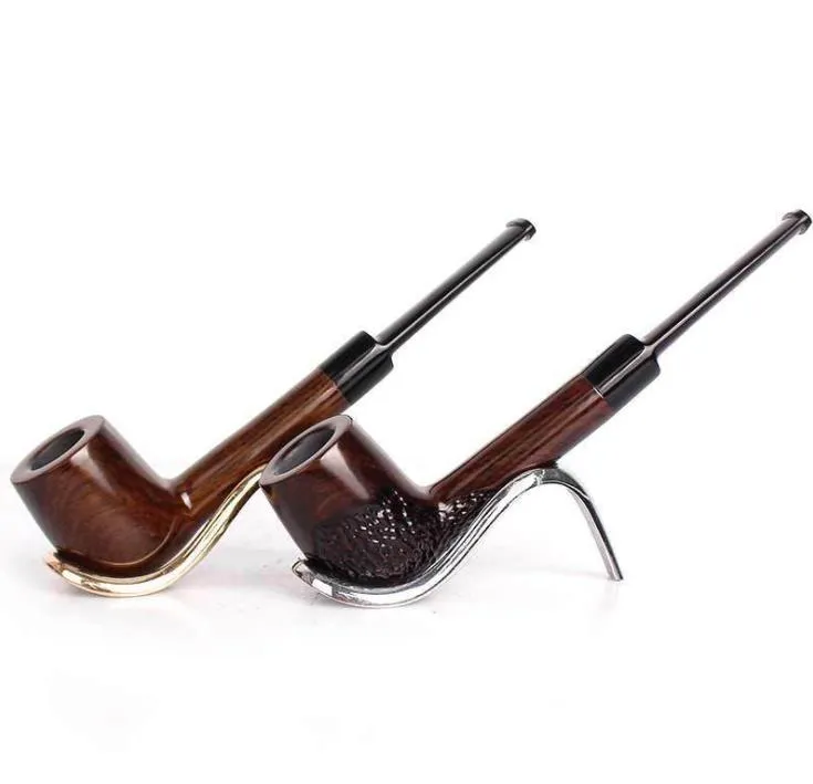 New solid wood ebony pipe, straight hand craftwork, smoking fittings, pipe fittings.