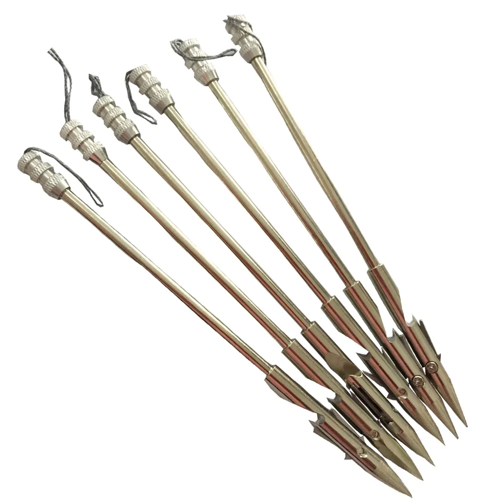 6 PK 6.3 بوصة الفولاذ المقاوم للصدأ القوس الصيد السهم رؤساء المنجنيق السهم broadheads مقلاع السهم رمح