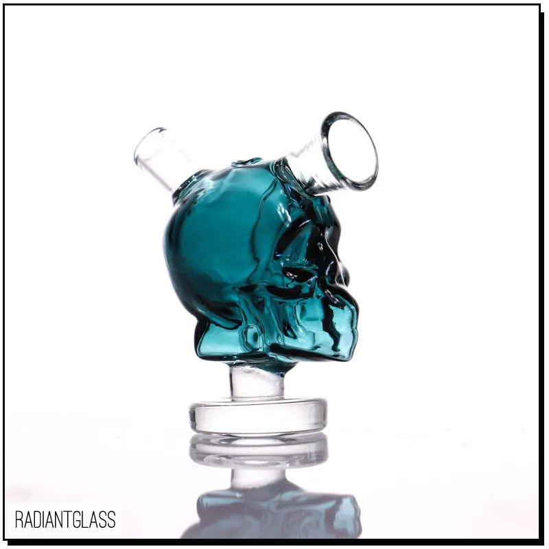 pipa Mini Skull bong narghilè in vetro Gorgogliatore Accessori fumatori Ciotola acqua piccola