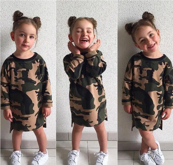 Designer Camouflage Baby Clothing Odzież dziecięca Dziewczyny Letnia Kombinezon Chłopcy Dziewczyny Niemowlę Piżamy Ubrania Style Długość Knee Dresses MC01