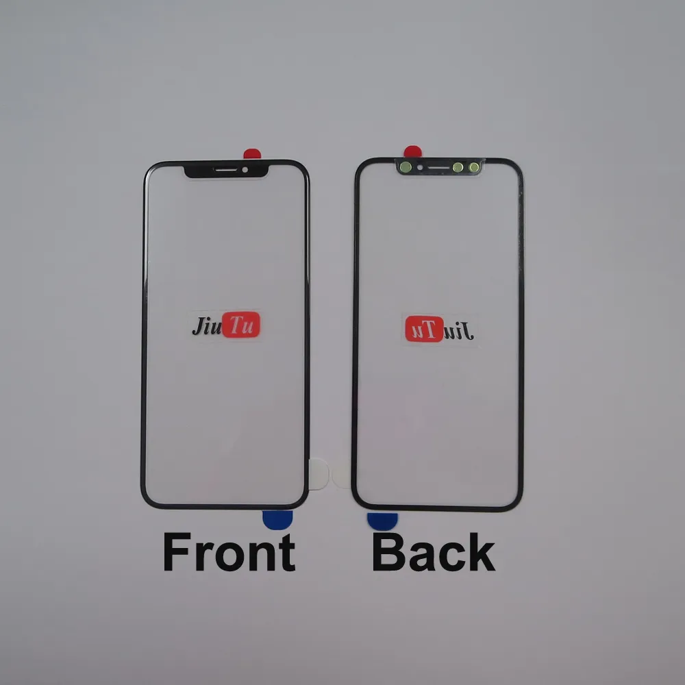 Voor iPhone X Front Panel LCD OLED Outer Glass Cover Nieuwe Touchscreen Lens Vervanging Onderdelen 5 stks / partij