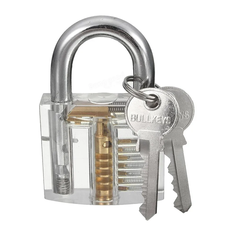 GOSO 24 Pedaço de Bloqueio Pick Set Prática Transparente Cadeado Bundle-Básico Praticar Lock Picking Bundle para Serralheiro Iniciantes