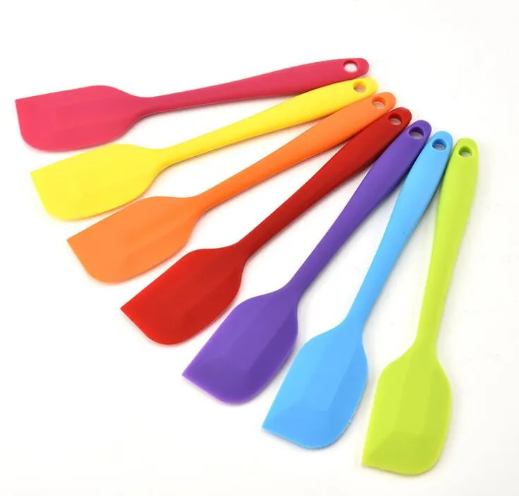 Nouvelle spatule en silicone pour crème/beurre, spatule à gâteau en caoutchouc antiadhésive pour la cuisson, résistante à la chaleur, passe au lave-vaisselle, outils de cuisson SN734