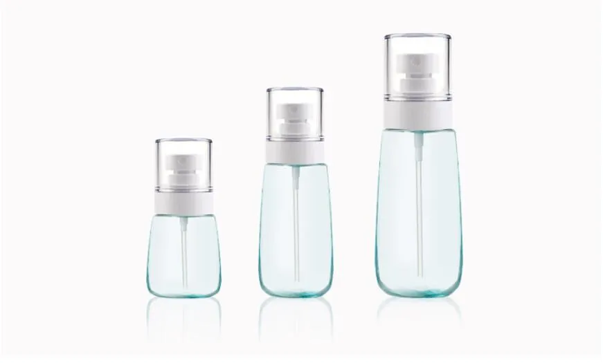 New 30ml 60ml 80ml 100ml Plastic Spray Bottle Mist Sprayer UPG Cosmetic Refillable Bottle for Travel