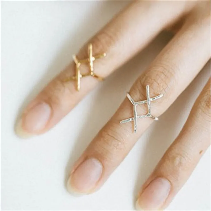 The latest elements band rings Hammered Statement Rune rings Gold-color for women wholesale and mixed color