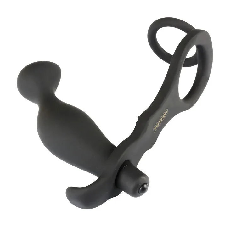 10 Speed Male Prostate Massager Cock Ring Vibrating Butt Plug Penis Ring anal hook strap on Sex Toys for Men Anal Vi9037159