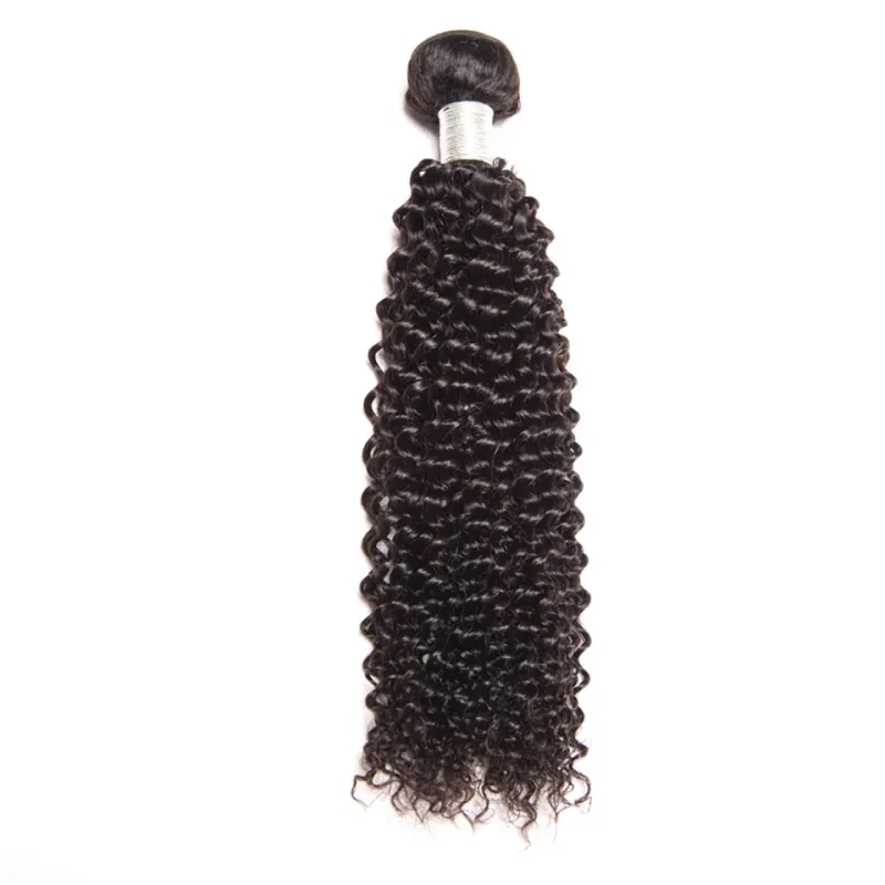 Peruan Kinky Curly 3 Bundles Extensões de cabelo humano Bedmos de cabelo virgem preto de preto Virgem 1028innch5764713