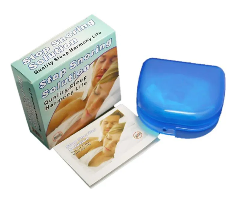 Stop Snoring Solution Anty Chrapy Miękkie Silikonowe Ustnik Dobry Wysokiej Jakości Noc Sleeping Bevnea Guard Bruxism Tray