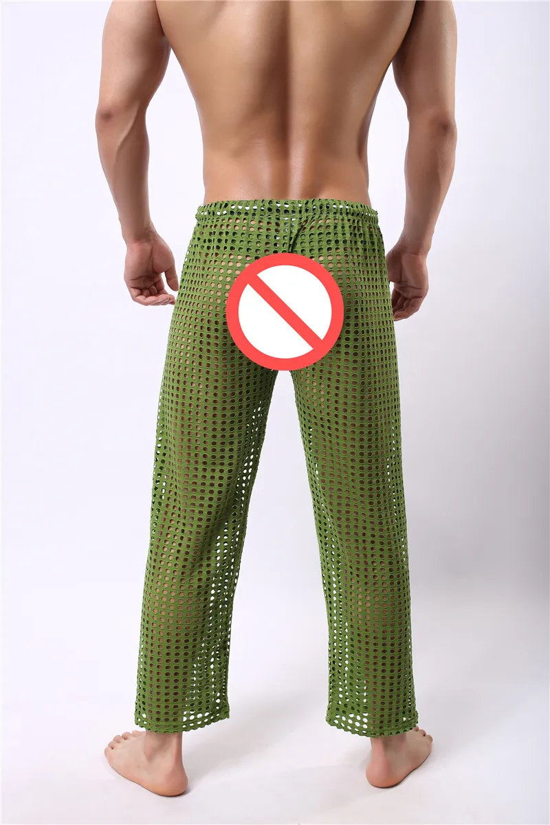 Mens Slim Fit Long Johns With Hollow Out Hole And Pouch Sexy See Through  Long Underwear Men Legging From Ohaiiou, $16.6