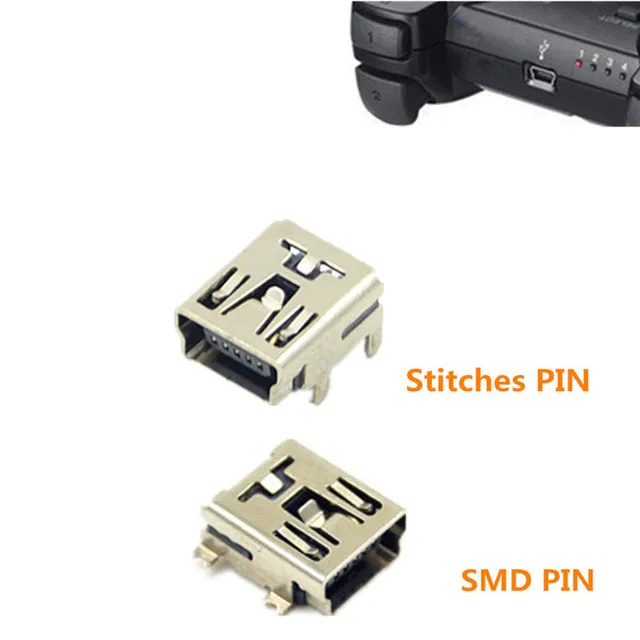 Byte Mini USB Strömladdning Laddare Connector Port Socket Jack för PS3 PlayStation 3 Controller Högkvalitativt snabbfartyg