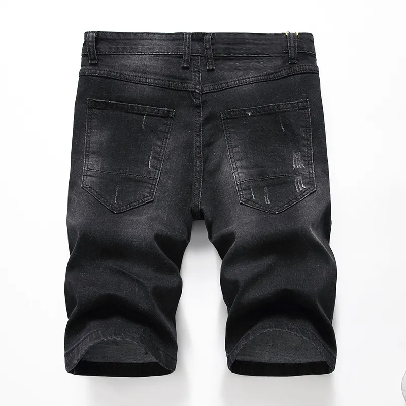 Gersri hommes Denim Shorts jean bonne qualité été jean hommes coton solide droit court mâle décontracté nouvelle marque 318C