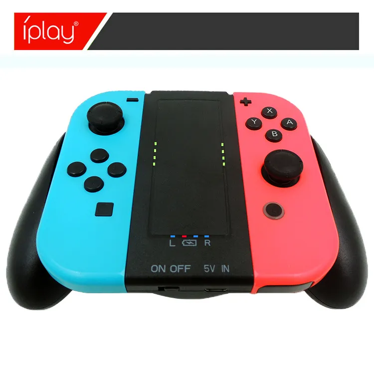 Grip Handle Charging Dock Station for Nintend Switch for N-Switch NS Joy-Con Pads Controllers With 2000Mah Battery