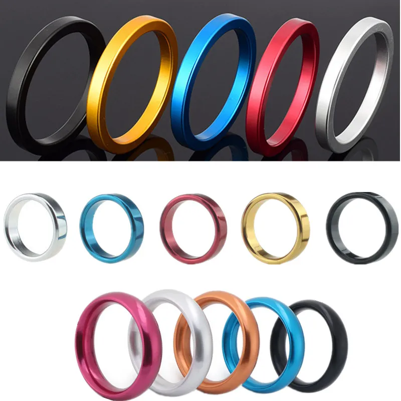 2 pièces/lot en alliage d'aluminium mâle cockrings boucles de verrouillage du pénis retarder l'éjaculation anneaux de pénis anneaux de pénis produits pour adultes jouets sexuels pour hommes B2-2-47