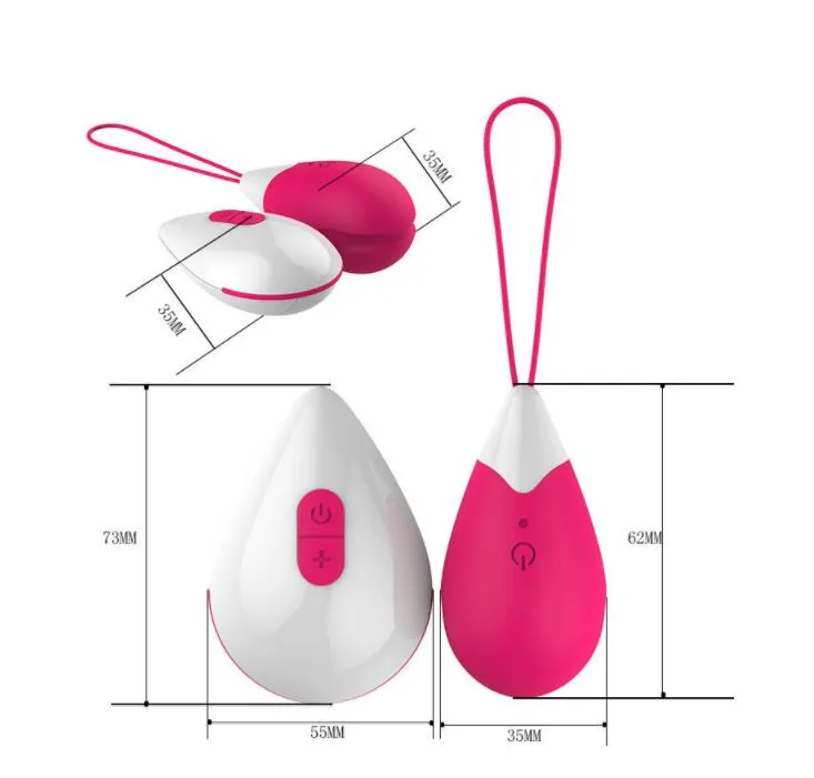 vibrating egg instructions 10 Function Remote Control Vibrating Pink Egg main image 1