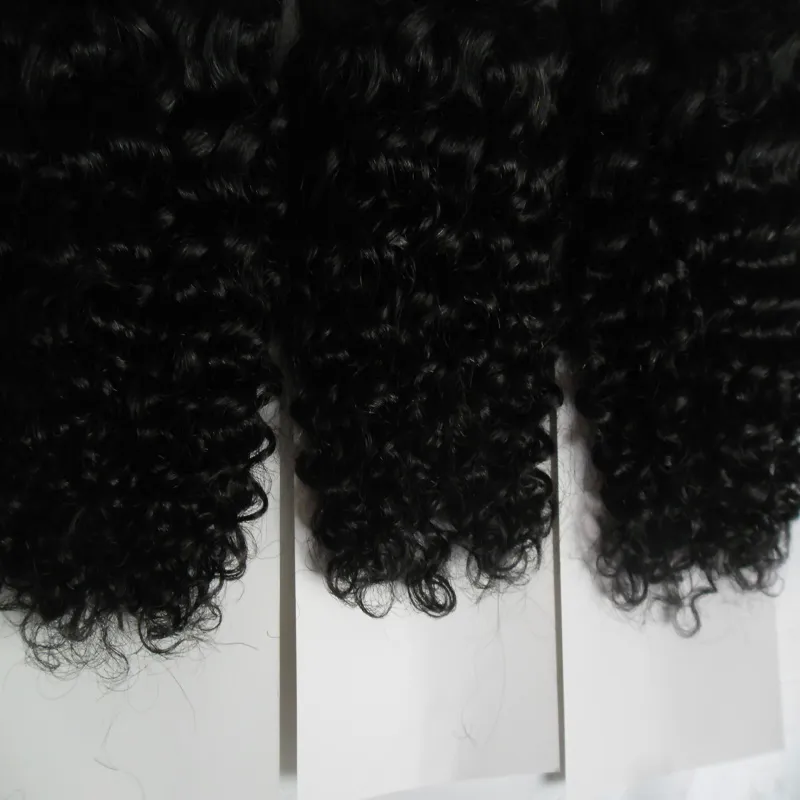 인도 레미 인간의 머리카락 미리 본딩 된 I-팁 300g 변태 곱슬 퓨전 헤어 확장 300S