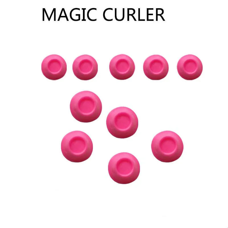 Mjuk gummi magi hår curler diy hår rullar hår styling verktyg reser hemanvänd makeup skönhet verktyg mjuk silikon rosa curler5755699