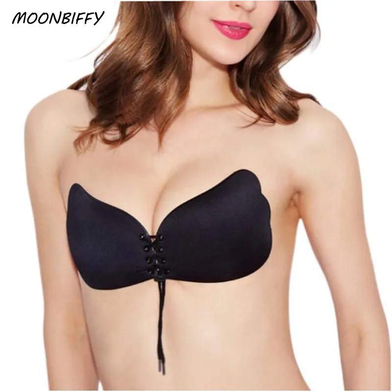 Sexy Self Adhesive Strapless Bra Bandage Stick Gel Silicone Push Up  Invisible Seamless Backless Bra 2 Styles From Clothingcart, $13.2