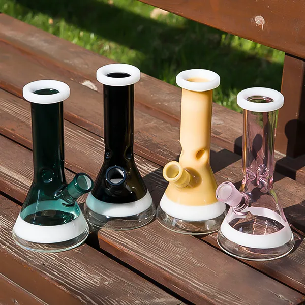 7,8 tum glas Bong Hookahs Oil Rig med Downstem Bowl Thick Bongs 18mm Female Bubbler Water Pipe Banger Hanger