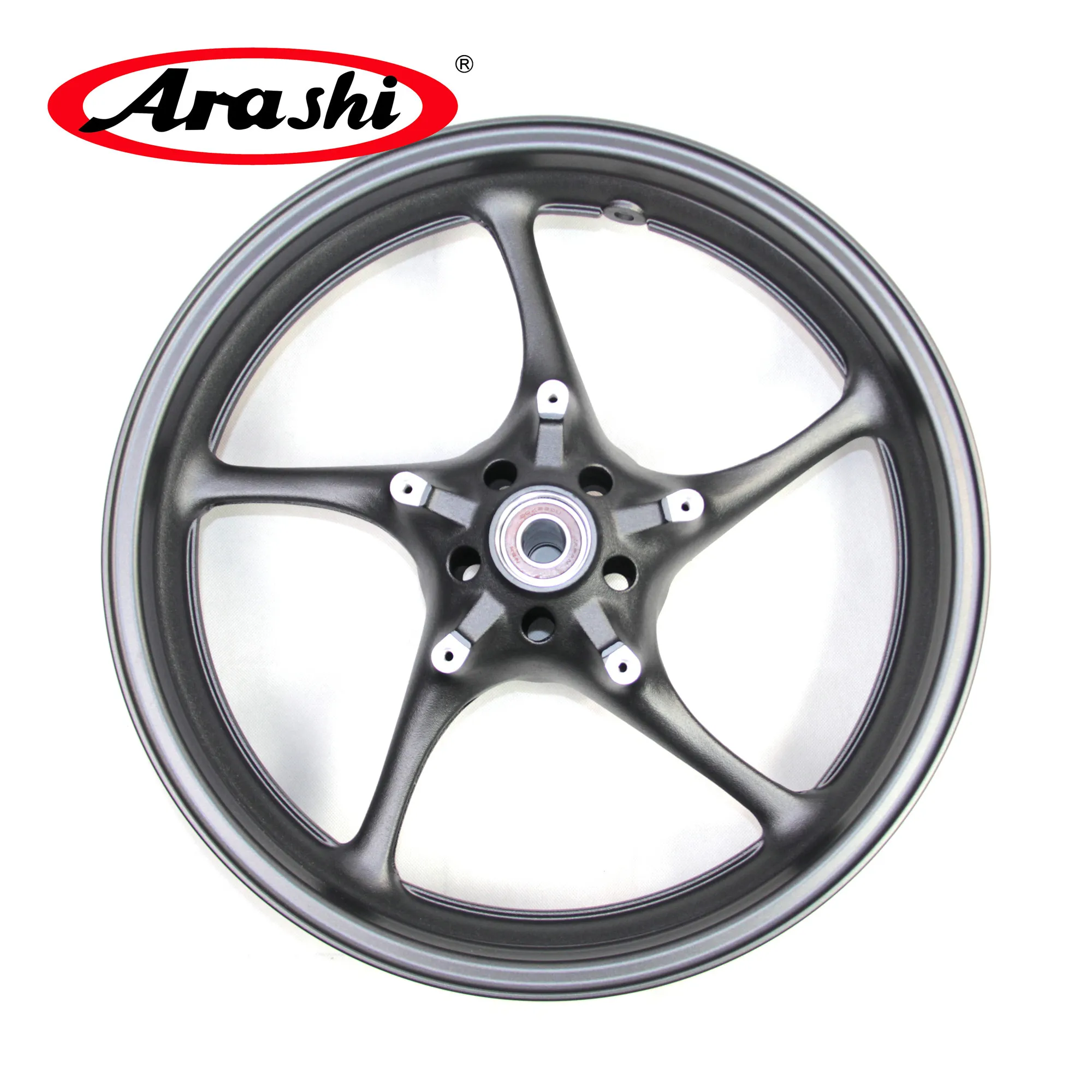 Yamaha FZ1 RIM anteriore RIM CNC ALUMINUM MATTE NERO 2006 2009 FZ1 Fazer 1000 YZF R1 R6 R6S