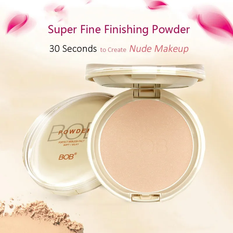 BOB Super Fine Finishing Powder بودرة ناعمة حريرية ناعمة خالية من العيوب ترطيب مضغوط بودرة مكياج للوجه