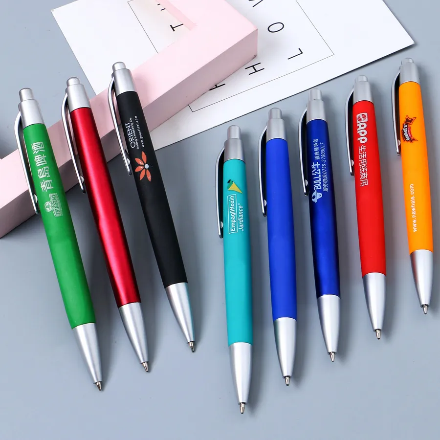 Stylo personnalisé lumineux rotatif 