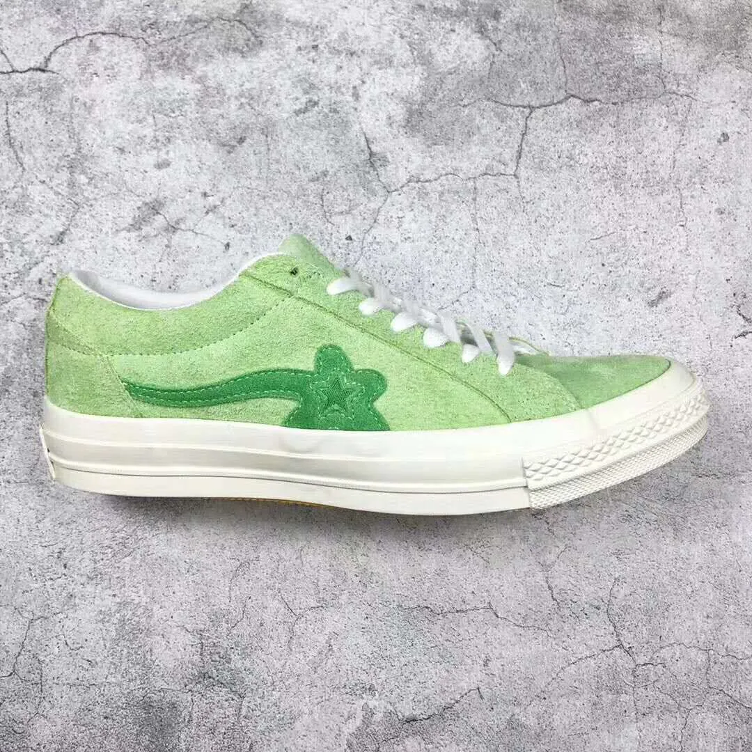 2023 Basketbalschoenen Skate Nieuw Ttc the Creator x One Star Golf Le Fleur Wang Suède Rood Blauw Paars Groen Roze Zonnebloem Casual met tas Maat 36-43 sneakers campus