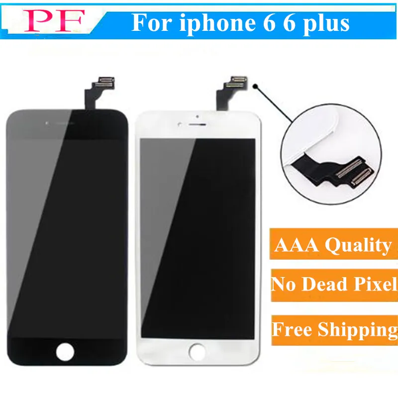 High Brightness LCD For iPhone 6 6 Plus Grade A+++ Display Digitizer screen No Dead Pixels test one by one