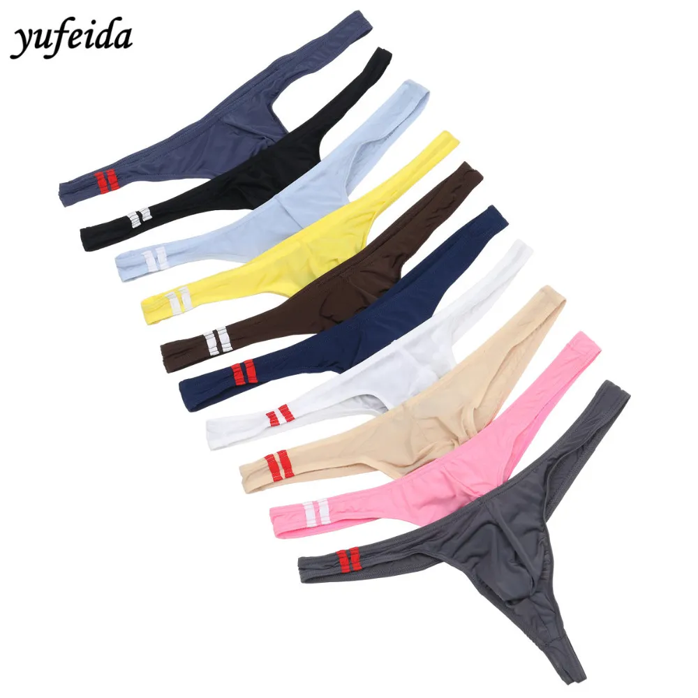10pcs/Lot Mens Underwear sexy panties Briefs cueca Thin No Trace breathable Ice Silk Male underpants Penis Pouch Underwear