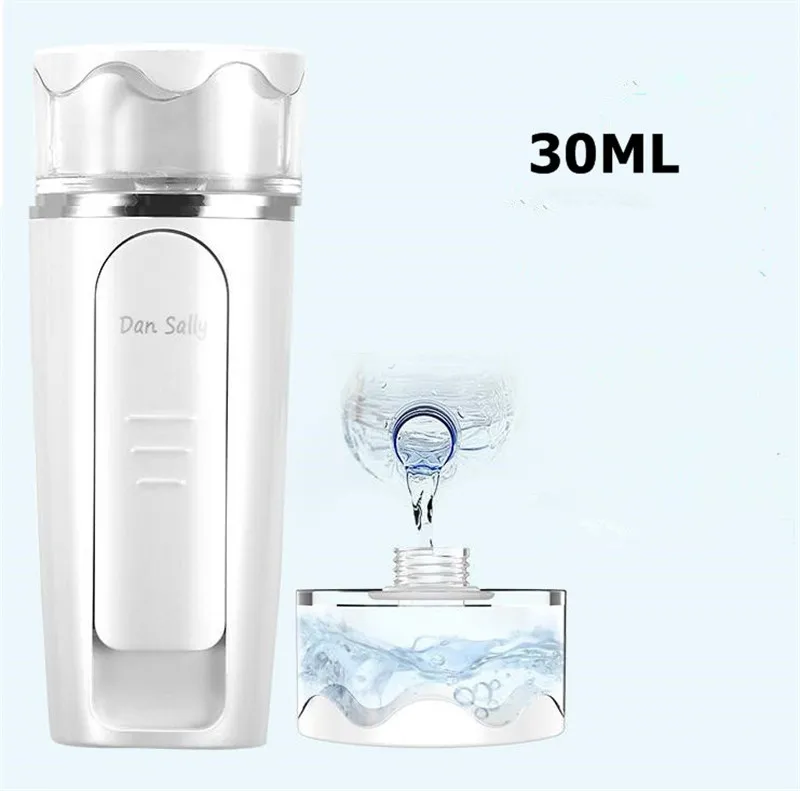 Nova Multifuncional Portátil Nano Facial Steamer Pulverizador Nano Mister USB Banco de Potência Recarregável Hidratante Ferramentas de Cuidados Com A Pele