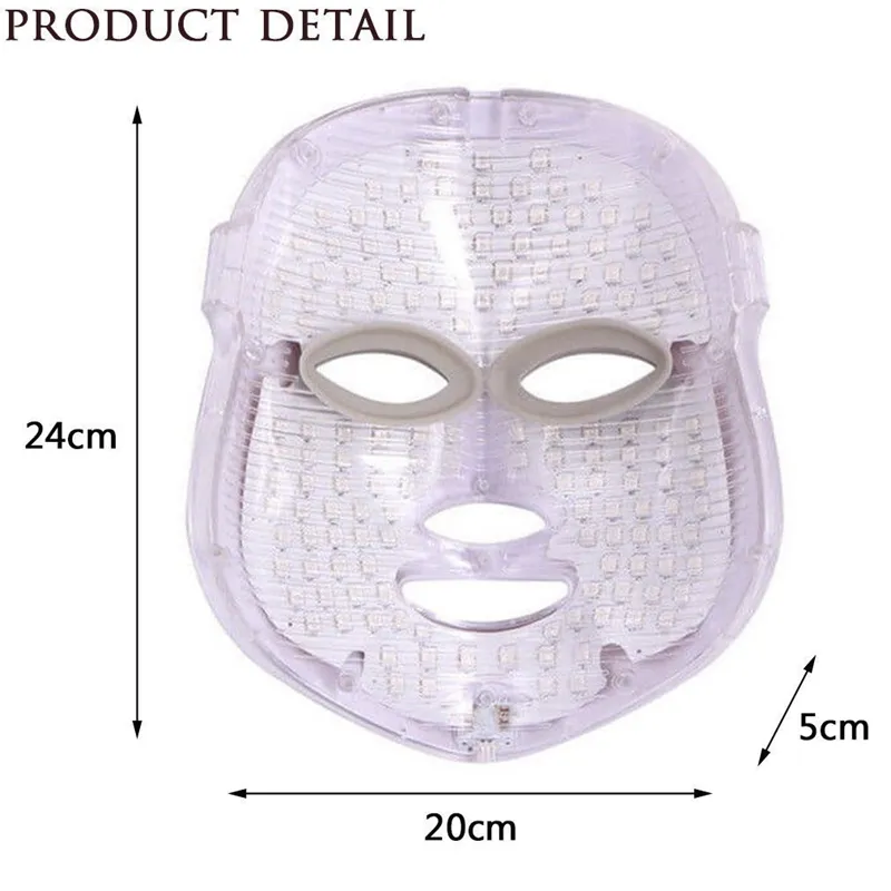 LED Light PDT Photon Therapy Cura della pelle Ringiovanimento Maschera facciale Massaggio SPA Rimozione delle rughe i