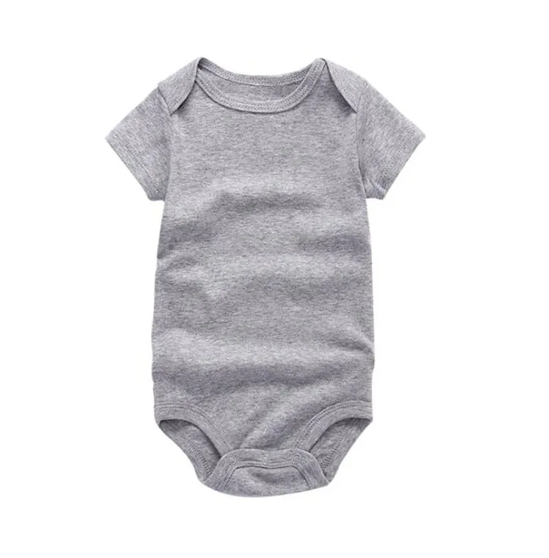 Baby rompers passar sommar spädbarn triangel romper onesies 100% bomull kortärmade barn kläder