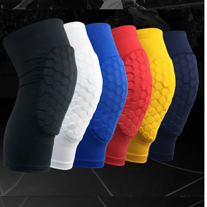 New Arrive Compression Leg Warmers Sports Cover Honeycomb Knee Padding Basketball Running UV Protection Leg Cover