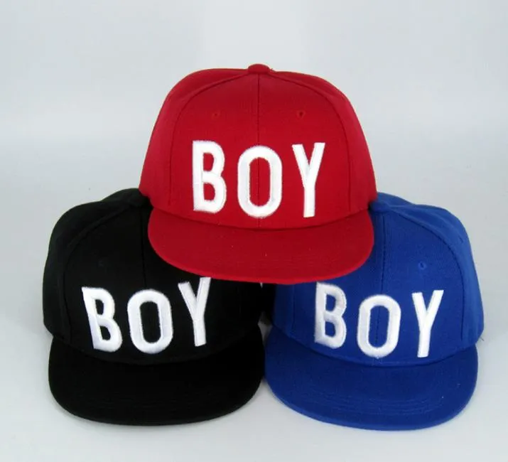 Crianças menina menino em branco cap crianças juventude chapéu ajustável cap moda magia headwear HIPHOP azul vermelho preto 3Y-8Y
