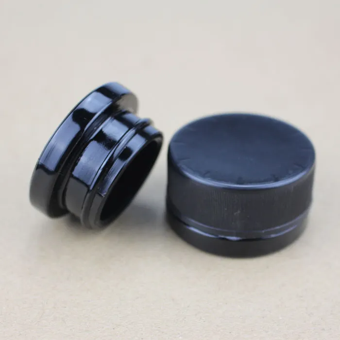 Black Ultraviolet Glass Bottles with child proof 50g 017 fl oz Pocket Size 5ml child resistance lid for thick oil1599111