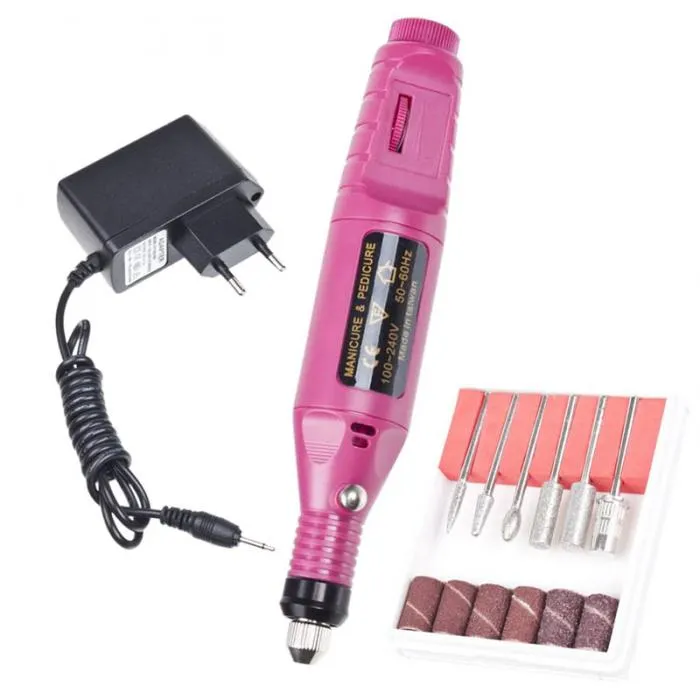 Professional Electric Nail Drill Manicure Machine Nail File Art Pen Polish Drill Equipment Tools 110V US 220V EU268p6175628