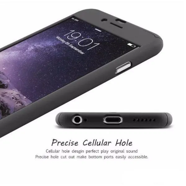 لحالة iPhone X رقيقة جدا 360 درجة الهجين واقية حالة الجسم الكامل مع الزجاج المقسى حامي الشاشة ل Note8 S8 iphone 8