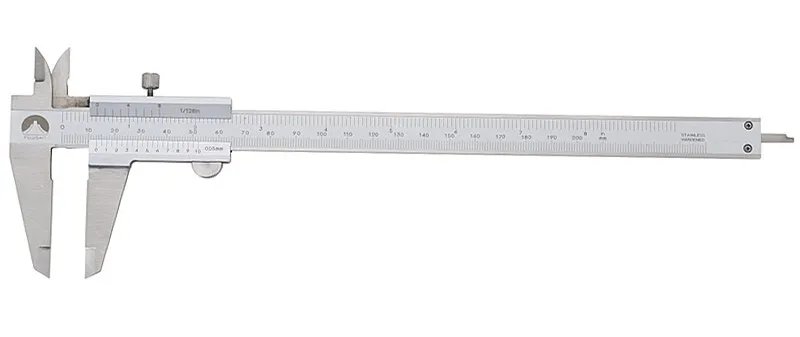 Messschieber 200 mm, Edelstahl Mikrometer Messwerkzeug