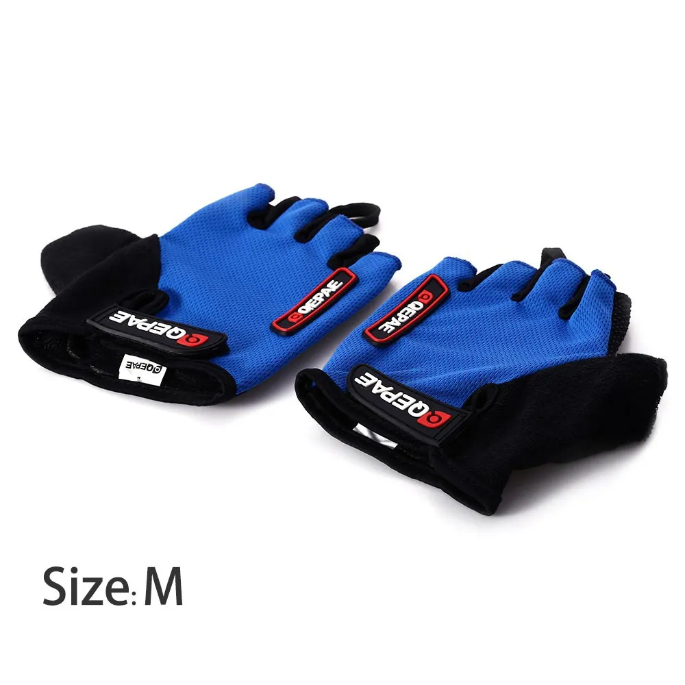 2 stks M Size Fietsen Bike Fiets Gel Siliconen Half Vinger Ultra-ademende handschoenen Speciaal voor sportliefhebbers